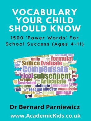 cover image of Vocabulary Your Child Should Know